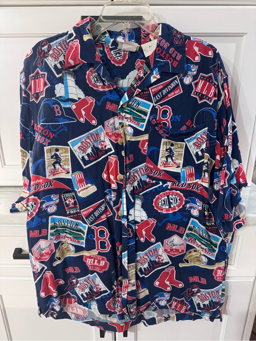 Lee Navy, Red and White Boston Red Sox Resort Shirt